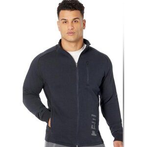 NEW UFT Men's Full Zip Sweatshirt Black Cotton Ultimate Fighter Sz XL [jb]